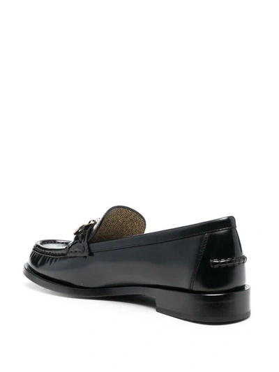 Shop Ferragamo Salvatore  Ofelia Logo Plaque Loafers In Black