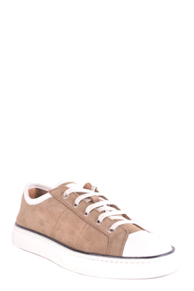 Shop Santoni Sneakers In Brown