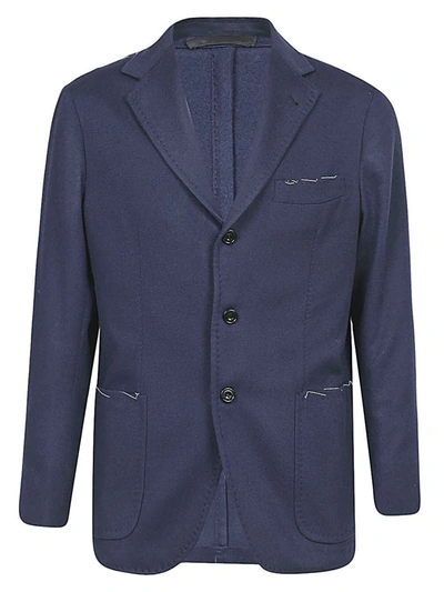 Shop Sartorio Napoli Cashmere Jacket In Blue