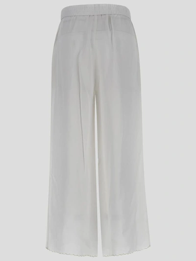 Shop See By Chloé See By Chloè Trousers In Whitepink