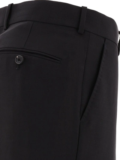 Shop Alexander Mcqueen Selvedge Trousers In Black