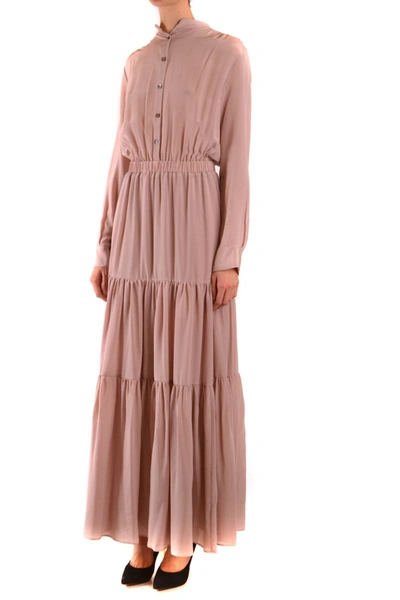 Shop Semicouture Dress In Antique Pink