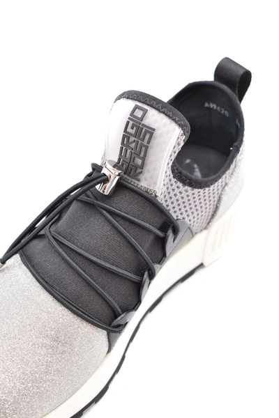 Shop Sergio Rossi Sneakers In Silver
