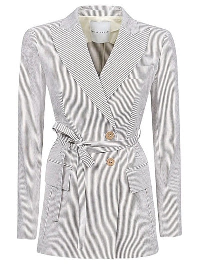 Shop Skill&genes Cotton Blend Jacket In White