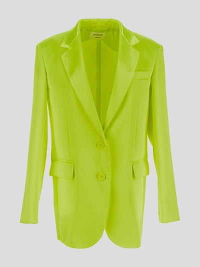 Shop Sportmax Fluo Jacket In <p> Gfluo Yellow Jacket With Long Sleeves