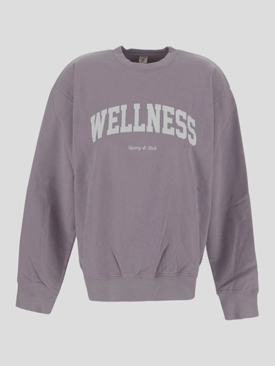 Shop Sporty And Rich Sporty & Rich Wellness Print Sweatshirt