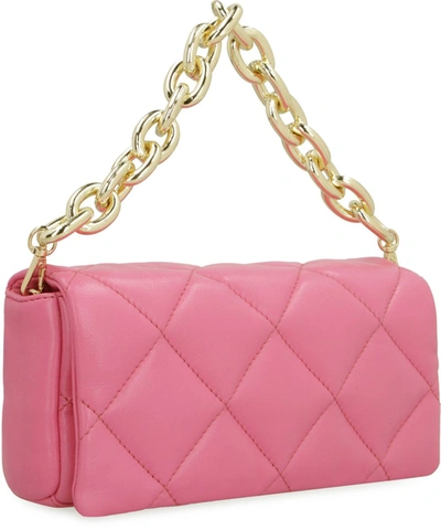 Shop Stand Studio Hera Quilted Leather Bag In Fuchsia