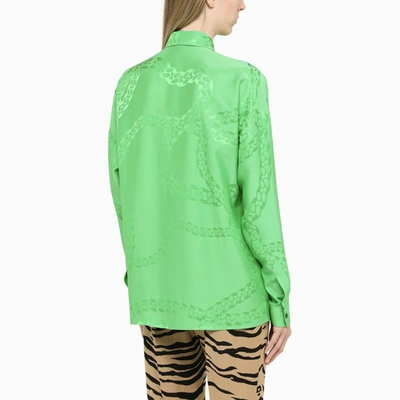 Shop Stella Mccartney Jacquard Shirt In Green
