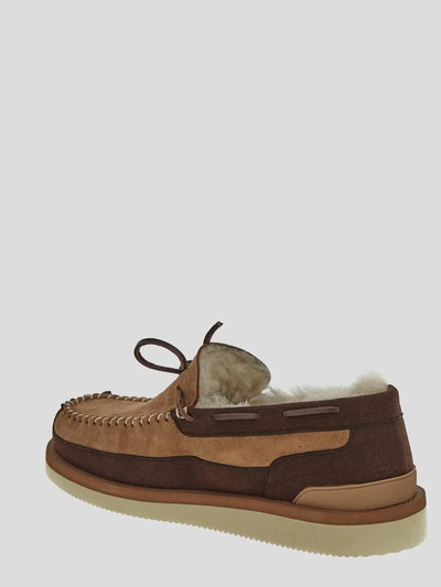 Shop Suicoke Loafers In Brown