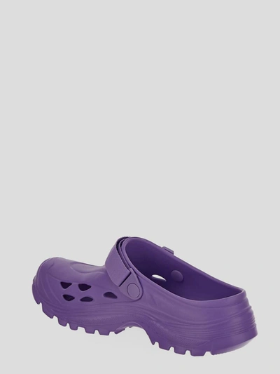Shop Suicoke Slides In <p> Slides In Purple Rubber With Round Toe