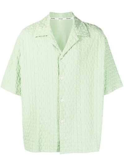 Shop Sunnei Short Sleeve Shirt In Green