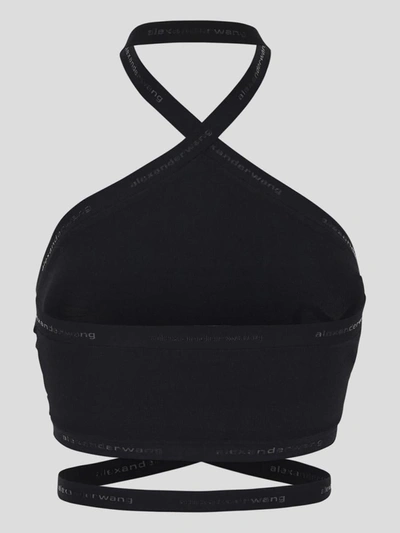 Shop Alexander Wang T T By Alexander Wang Halter Top In Black