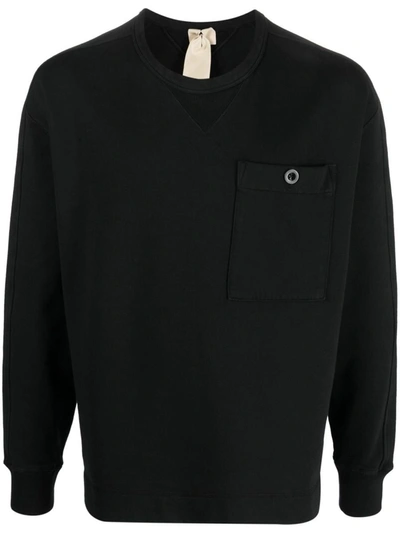 Shop Ten C Logo Cotton Sweatshirt In Black