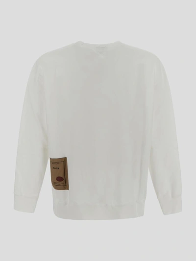 Shop Ten C Knits Sweatshirt In White