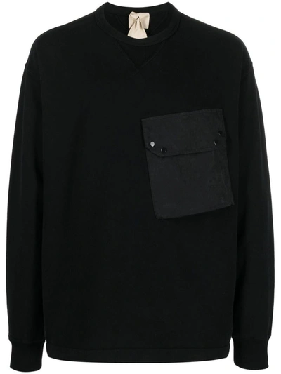 Shop Ten C Sweatshirt With Bellows Pockets In Black