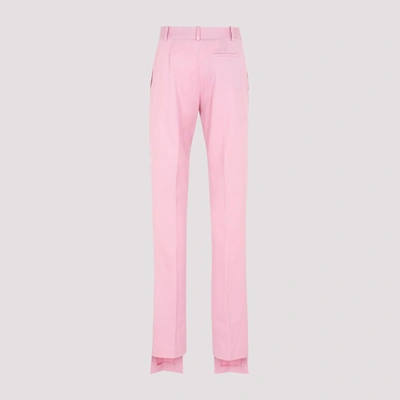 Shop Attico The   Abram Pants In Pink &amp; Purple