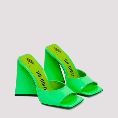 Shop Attico The   Devon Mule Shoes In Green