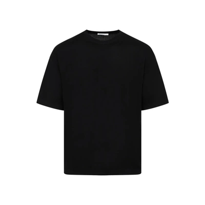 Shop The Row Dlomu Wool T-shirt Tshirt In Black