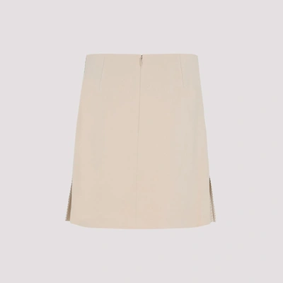 Shop Theory A-line Mini Skirt In Nude &amp; Neutrals
