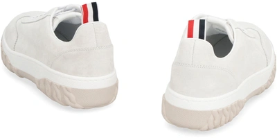 Shop Thom Browne Court Low-top Sneakers In White