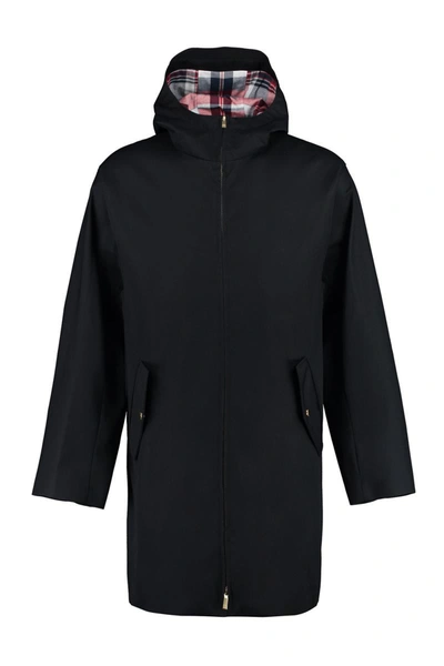 Thom Browne T-dart Gabardine Parka In Blue