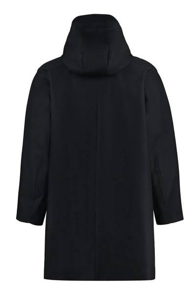Thom Browne T-dart Gabardine Parka In Blue