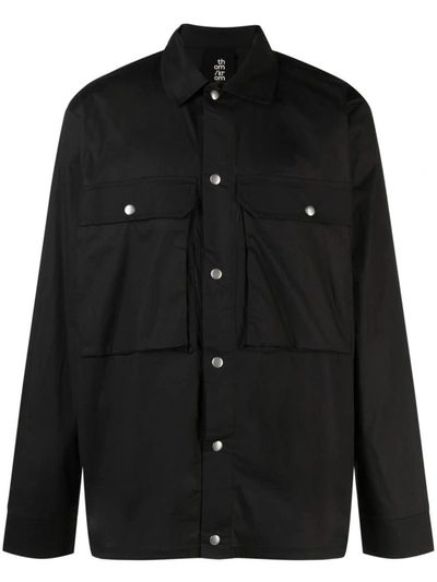 Shop Thom Krom Cotton Shirt In Black