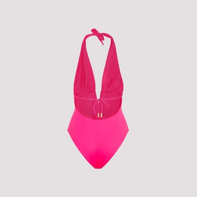 Shop Tom Ford Glossy Jersey Swimsuit Swimwear In Pink &amp; Purple