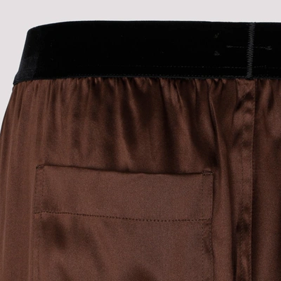 Shop Tom Ford Silk Pijam Underwear In Brown