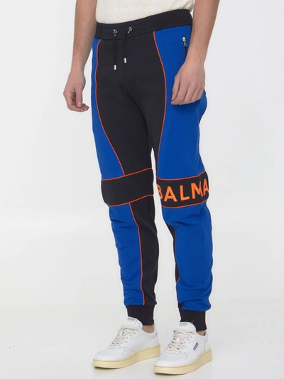 Shop Balmain Track Pants With  Logo In Black