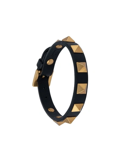 Shop Valentino Garavani Rockstud Bracelet Accessories In Black