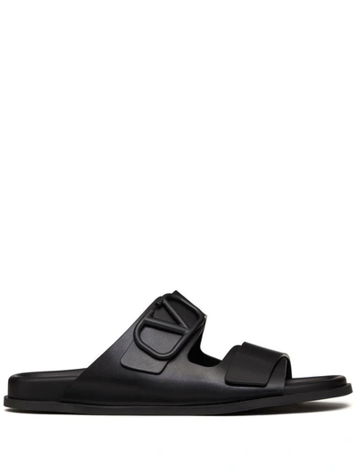 Shop Valentino Garavani Sandals Shoes In Black