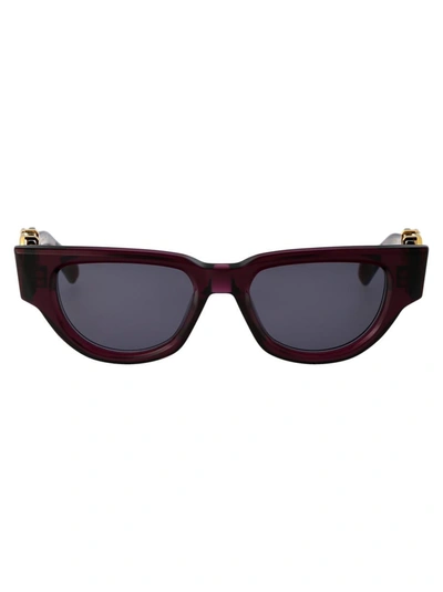 Shop Valentino Garavani Sunglasses In 103d Pur - Gld