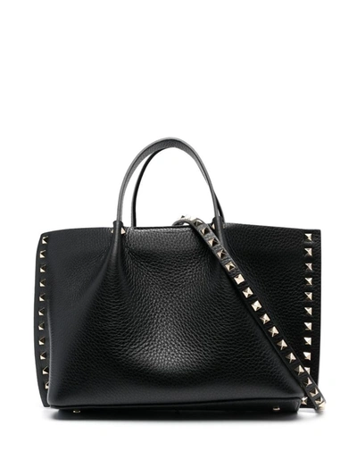 Shop Valentino Garavani Tote Bags In Black
