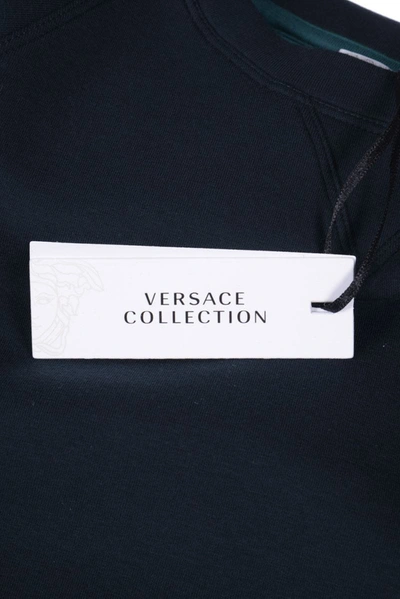 Shop Versace Collection Sweatshirt Hoodie In Green