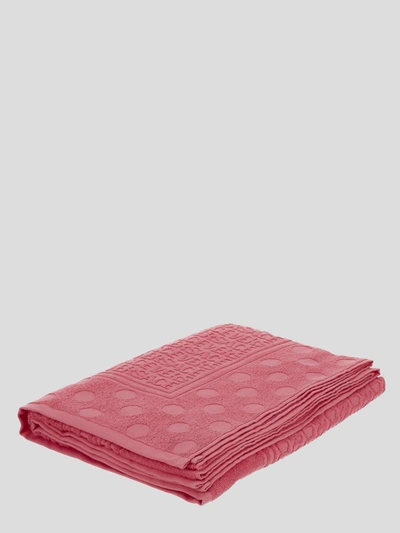 Shop Versace Home Bath Towel In Flamingo