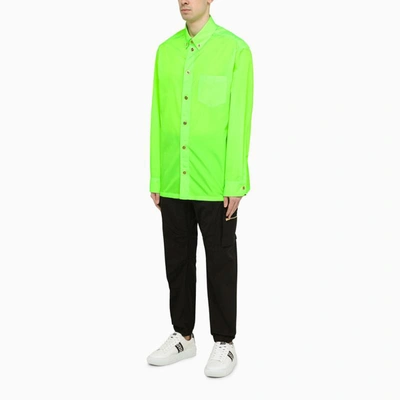 Shop Versace Medusa Lime Shirt In Green
