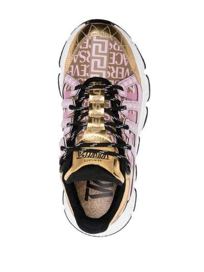 Shop Versace Sneakers Shoes In Multicolour