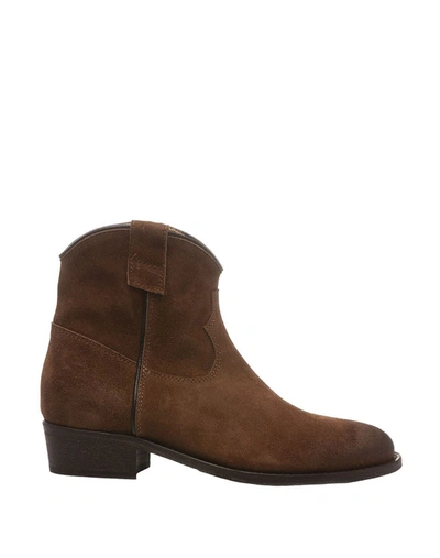 Shop Via Roma 15 Ankle Boots In Brown