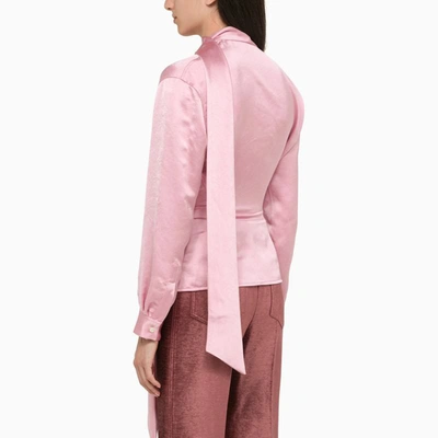Shop Victoria Victoria Beckham Victoria Beckham Satin Blouse In Pink