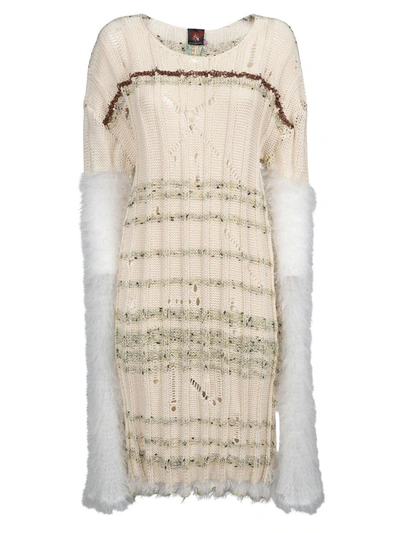 Shop Vitelli Wool Blend Dress In White