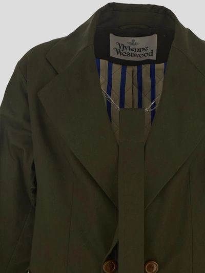 Shop Vivienne Westwood Summer Wittgenstein Jacket In Militarygreen