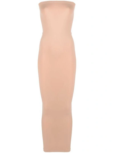 Shop Wolford Fatal Tube Dress In Almond