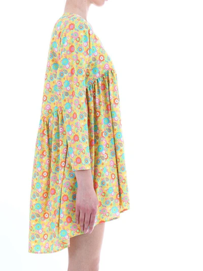Shop Jeremy Scott Yellow Floral Dress