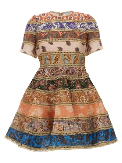 Shop Zimmermann 'devi' Dress In Multicolor
