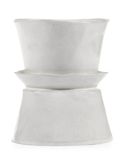 Serax La Mère Brushed-finish Bowl In White