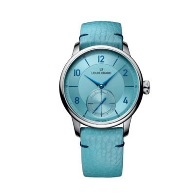 Shop Louis Erard Excellence Petite Seconde Bleu Glacier Automatic Blue Dial Men's Watch 34248aa08.bva141