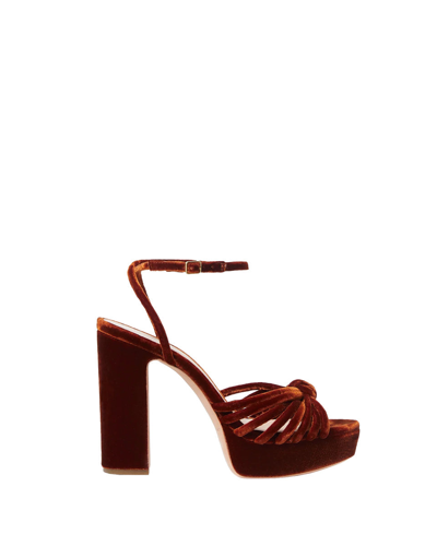 Shop Loeffler Randall Rivka Sienna Knot Platform Sandal In Brown