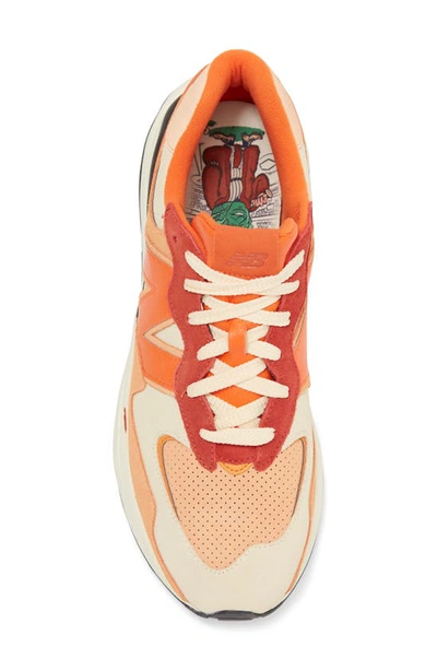 Shop New Balance 5740 Sneaker In Macadamia Nut/ Vitamin Orange