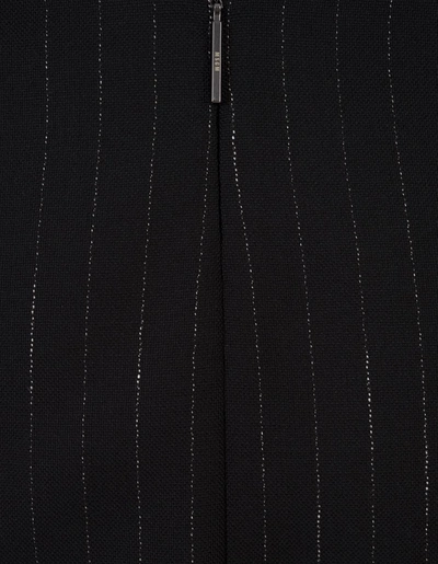 Msgm Hybrid Polka-dot Mini Dress In Black